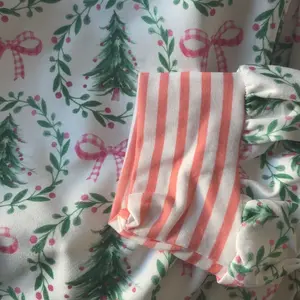 Product Review of Holiday Forest Print Loungewear Set Womens Tree Bow Pajama Set Long Sleeve Top Jogger Pants Soft Cozy Knit New Year Valentines Day All Season Sleepwear from P**h