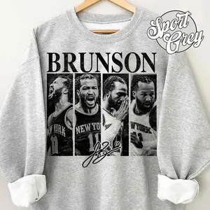 Retro 90s Jalen Brunson New York Basketball Sweatshirt