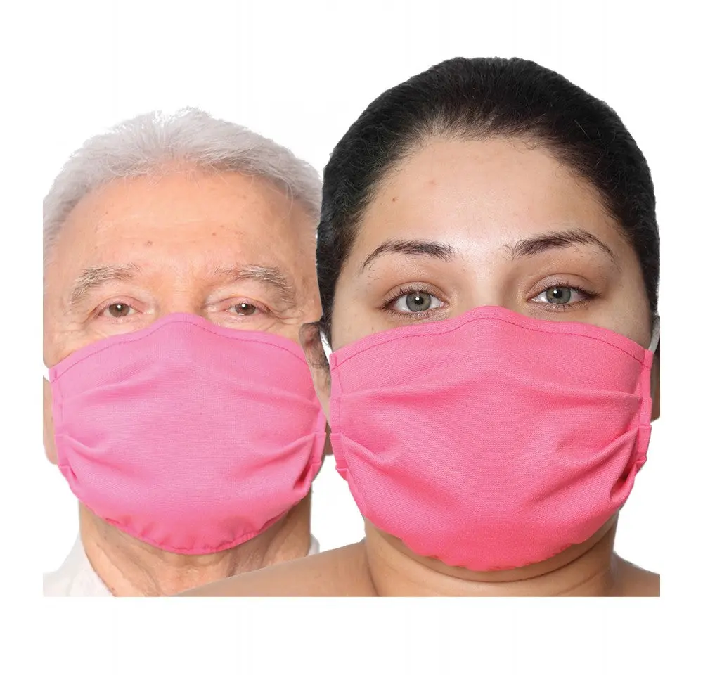 REUSABLE CLOTH ADULTS FACE MASKS 168M2171 Protective Breathable Face Coverings - Washable Unisex Adult Face Shields, Soft Cotton Fabric, Everyday Outdoor Activities, Comfortable Fit For Daily Use, Made In USA