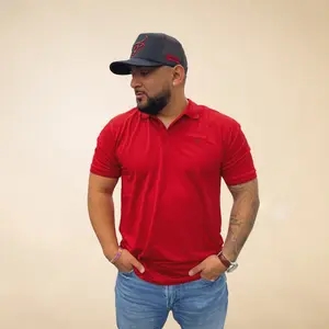 Ariat TEK Logo SMU Polo - Red/Black