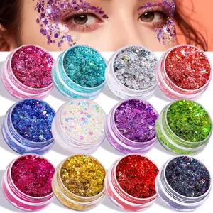 Face Glitter Makeup Glitter, Face and Body Glitter Gel for Festival Makeup