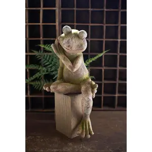 Faux Concrete Frog Large