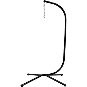 Hammock Stand Heavy Duty Steel - Outdoor Indoor Universal Haning Stand Only for Hammock Chairs, Sensory Swings & Egg Chairs,Supports Up to 350 lbs
