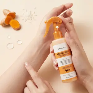 Kojic Turmeric Exfoliating Spray 100ML, Soften Keratin, Improve Skin Texture, Brighten Dark Spots, Gentle Body Moisturizer, Suitable for All Skins