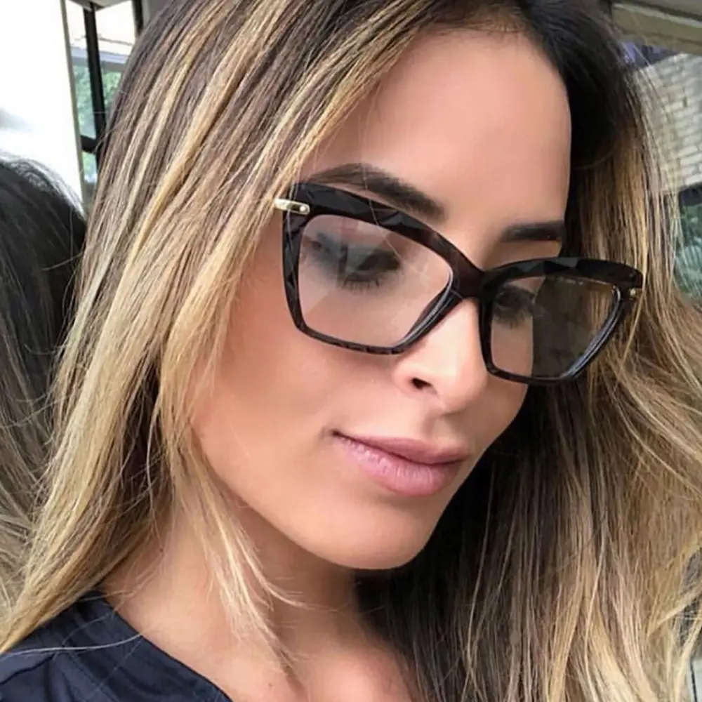 Anti Blue Light Glasses for Women – Fashion Oversized Cat Eye Computer Glasses for Screen Protection