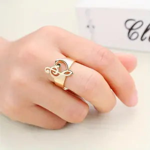 Bohemian Style Creative Music Note Adjustable Ring