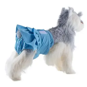 Pet Dog Diapers - Breathable and Reusable Female Dog Nappies, Suitable for Hot Weather, High-Waisted Washable Pet Skirts with Adjustable Shoulder Straps and Comfortable Absorbent Layers, Dog Physiological Pants to Prevent Harassment