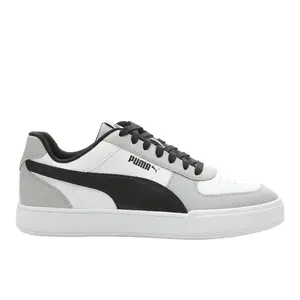 PUMA Mens Carter Leather Lace Up Sneakers Shoes Casual - Grey