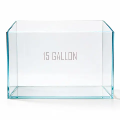 15Gal Ultra Clear Crystal Glass Aquarium Fish Tank, Rectangular Bare Tank with 6mm Thickness, Wide Viewing Angle, Ideal for Ornamental Fish, Dimensions L19.6in×W13in×H13.8in sohochic, Clarity