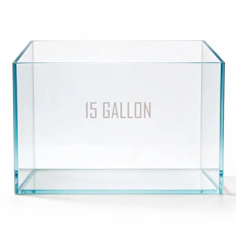 15Gal Ultra Clear Crystal Glass Aquarium Fish Tank, Rectangular Bare Tank with 6mm Thickness, Wide Viewing Angle, Ideal for Ornamental Fish, Dimensions L19.6in×W13in×H13.8in sohochic, Clarity