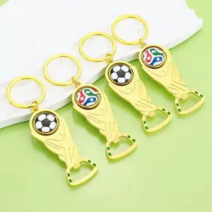 Soccer Trophy Bottle Opener Keychain