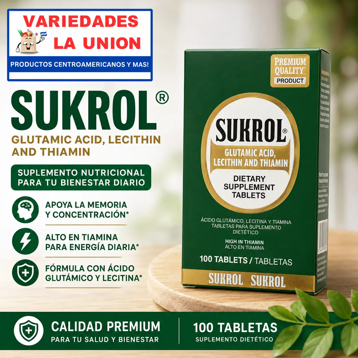 Sukrol- Vitamins Dietary Supplement tablets