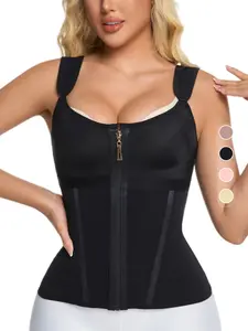 1 Count Waist Shapewear for Women with Bra, Fajas, Tummy Control Girdle Workout Shapewear With Adiustable Shoulder Strap, Women's Waist Trainer, Body Shapewear, Womenswear,Colombian Shapewear Tops, Corset, Suitable For Daily Wear ﻿ ﻿