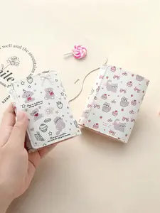 Cute Creative Tri-Fold Vertical Folding Wallet Large Capacity Multi-Card Slots ID Holder Zero Coin Purse Student Multifunctional Folding Wallet for Women Trifold Wallet Ladies Wallet