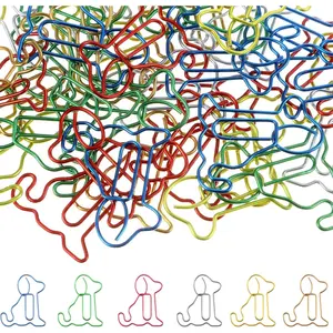 60 count  Shaped Paper Clips, Fancy Fun Decorative Multicolor Paperclips Cute  Paper Clips, Office Supplies  Bookmark Binder Clip for Women Men