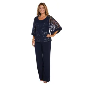 R&M Richards 2769 Sequin Mother of the Bride Pant Suit