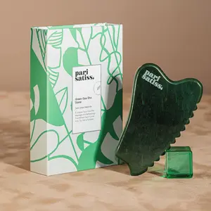 Dark Green Nephrite Gua Sha Stone by Pari Satiss