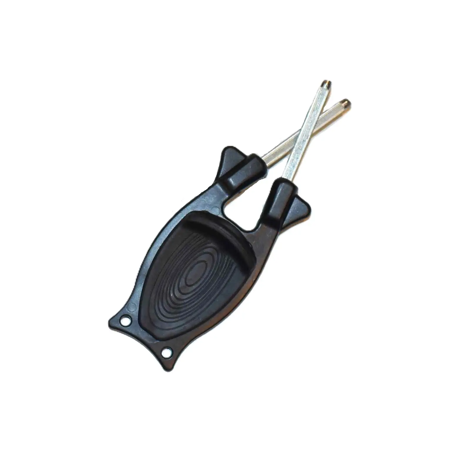 Block knife sharpener All Black with anti-slip grip, sharpens Kitchen knives, Pocketknives, Hunting knives, Hatchets, machetes, scissors and much more.