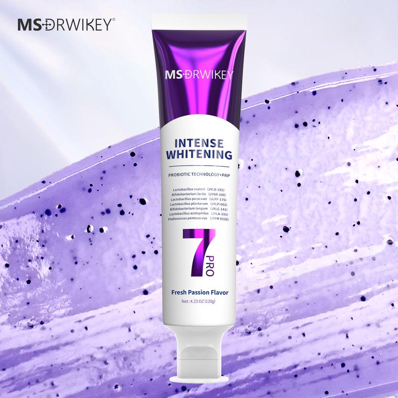 【MSDRWIKEY】New 7-Pro Intensive Toothpaste | Upgraded Purple Formula with 7 Probiotics | Deep Enamel Repair & Long-Lasting Freshness 【MSDRWIKEY】New 7-Pro Intensive Toothpaste | Upgraded Purple Formula with 7 Probiotics | Deep Enamel Repair & Long-Lasting Freshness