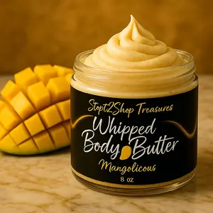 Mangolicious Whipped Body Butter - Luxurious Mango Scented Shea Butter  Hydrating Body Cream for Smooth Skin Care