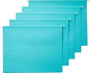 Hanging File Folders, Letter Size, Aqua, 25-Pack Hanging File Folders, Letter Size, Aqua, 25-Pack
