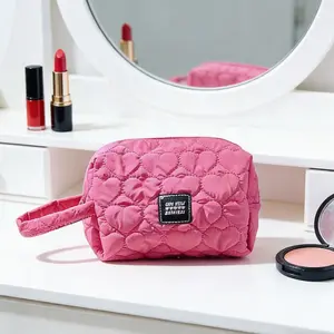 Fashion Portable Cosmetic Bag-Rose Red