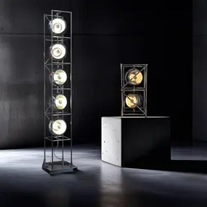Chrome Spheres Bauhaus Lamp