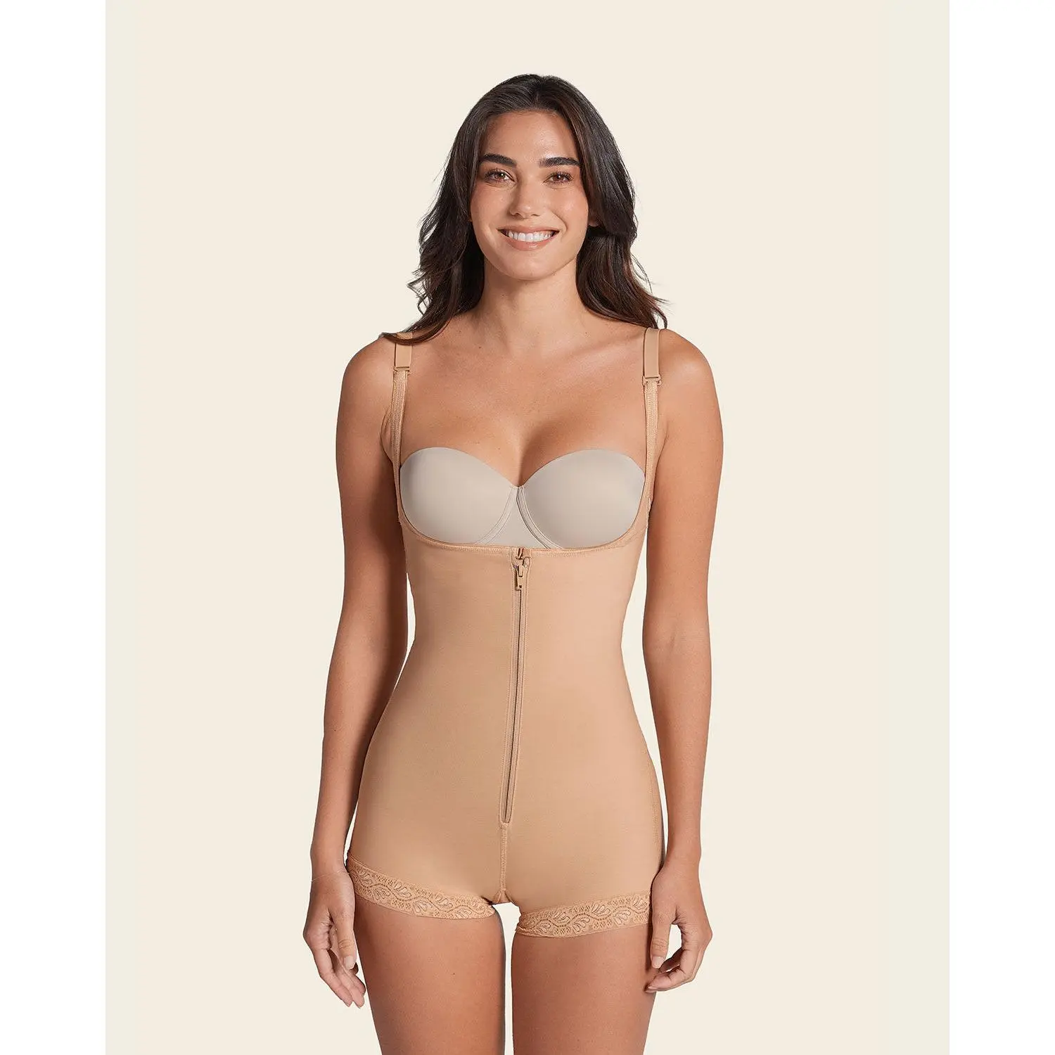 Leonisa TopSculpt Boyshort Bottom Body Shaper with Extra Firm Compression -  Shapewear Bodysuit
