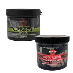 Renegade Products | Pro & Ultra Cut Polishing Pad Bundle - Ultra Cut & Heavy Cut-Infused Polishing Pads (20 Total Pads)