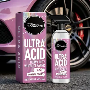 Heavy-duty wheel rust remover cleaner, specially designed for rims, brake dust and rust removal, 120ml