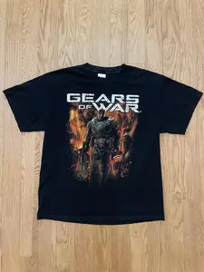 Vintage 2006 Y2K Gears Of War Xbox Promo Shirt Video Game Halo Cartoon, Retro Vintage Game Movie Shirt, Shirt For Men For Women, Gi Tee