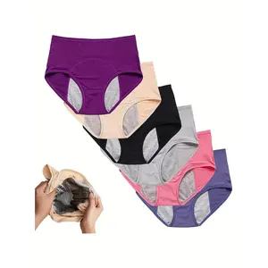 6pcs Incontinence Underwear, Incontinence Panties For Women Over 60 Plus Size, Color Mixing 6pcs Incontinence Underwear, Incontinence Panties For Women Over 60 Plus Size, Color Mixing