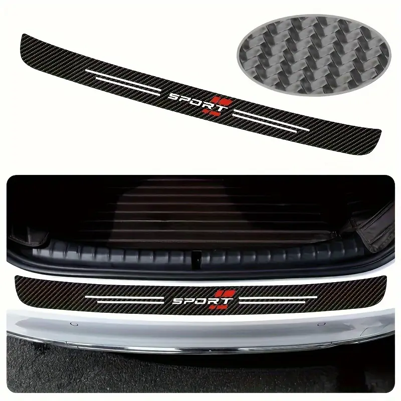 YITAP Car Trunk Protective Strip, Self-Adhesive Bumper Protective Sticker, Reusable Universal Car Body Sticker, Irregularly Shaped Car Decal, Automotive Decals, Car Accessories, Automotive Vehicle Accessory