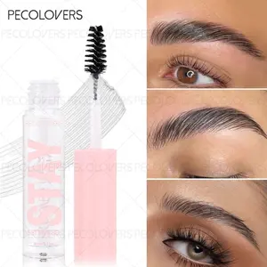 1pc Transparent Brow Gel Brow Fixing Gel Natural Waterproof Lasting Brows Styling Gel with Brush 3D Brows Styling Wax Makeup Eyebrow