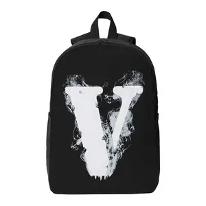 V Fumes Backpack 17in Casual Daypack Street Style with Bold 'V' Design and Black Color Scheme
