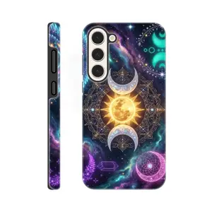 Celestial Whimsy Goth Moon & Stars Y2k Colorful Aesthetics Phone Case 🌙✨ Protective & Vibrant Witchy vibe