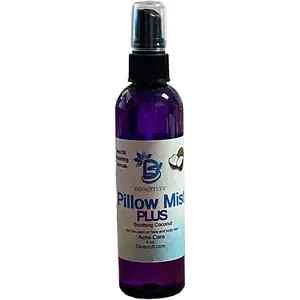 Plus Pillow Mist Coconut, New Formula, Now Absorbs Oil and Sebum Too - Promotes Clear Skin & Protects from Acne-Causing Funk, Cleans Pillows, Pillowcases, Beddings, and Sheets, 4 fl oz