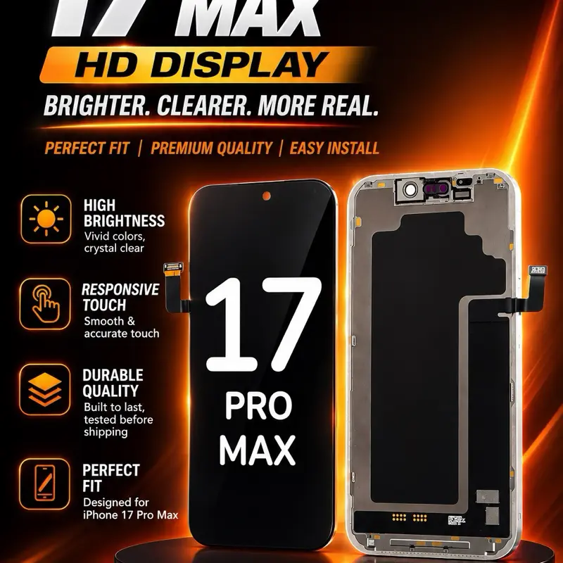 For iPhone 17 Pro Max LCD Screen Display & Touch Digitizer Replacement Assembly