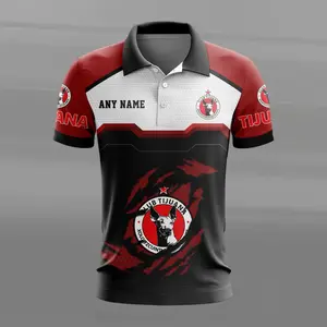 LIGA MX Club Tijuana Personalized Name MultiColor Polo Design ST2603