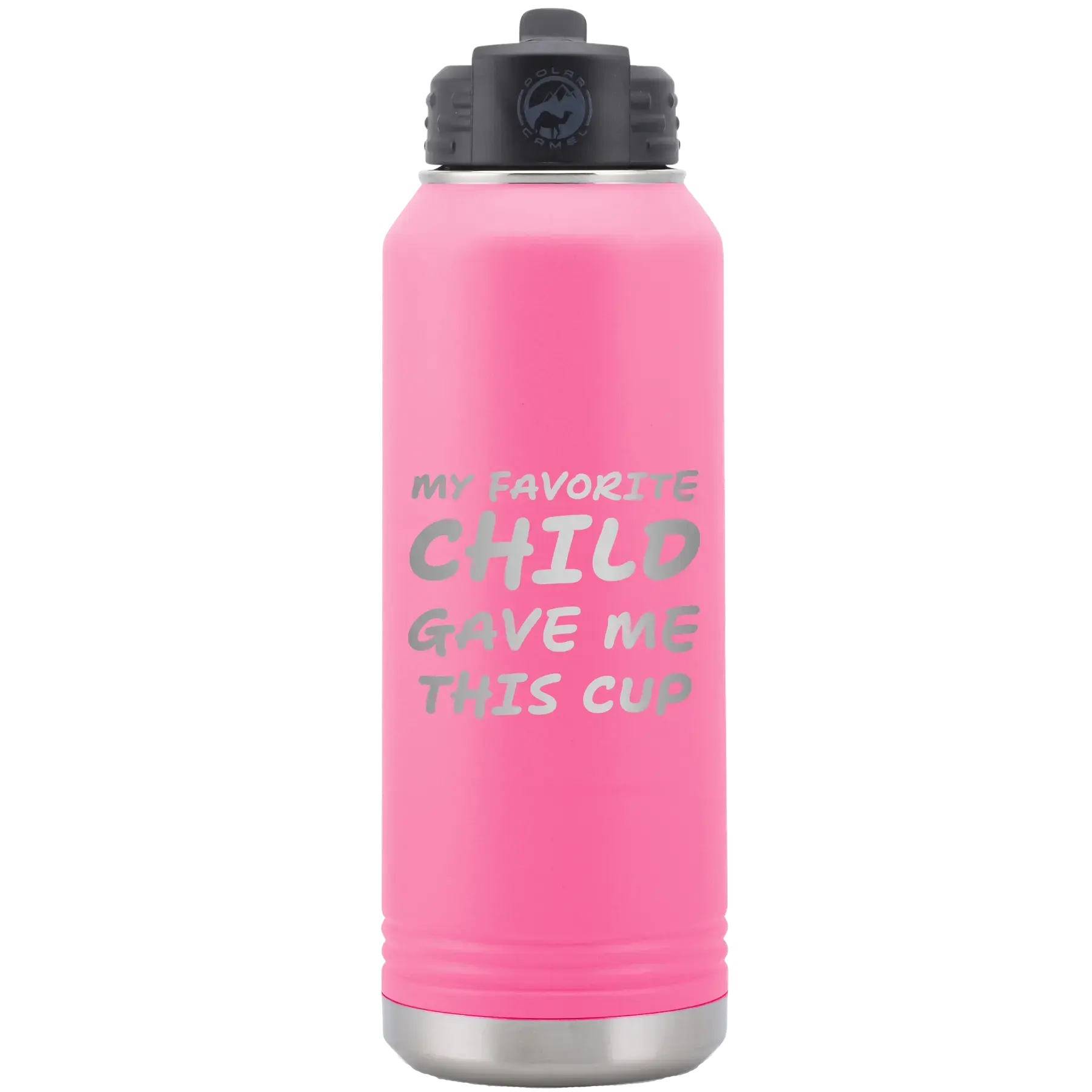 Personalized My favorite Child 32 oz Water Bottle - Pink
