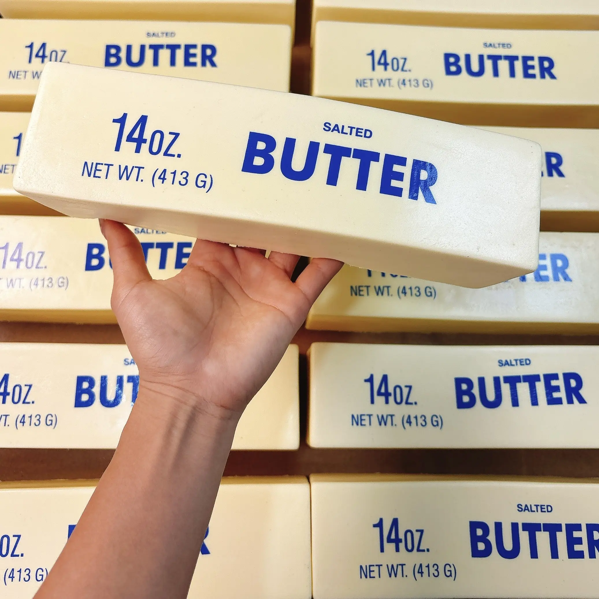 Large size 9.45in yellow butter