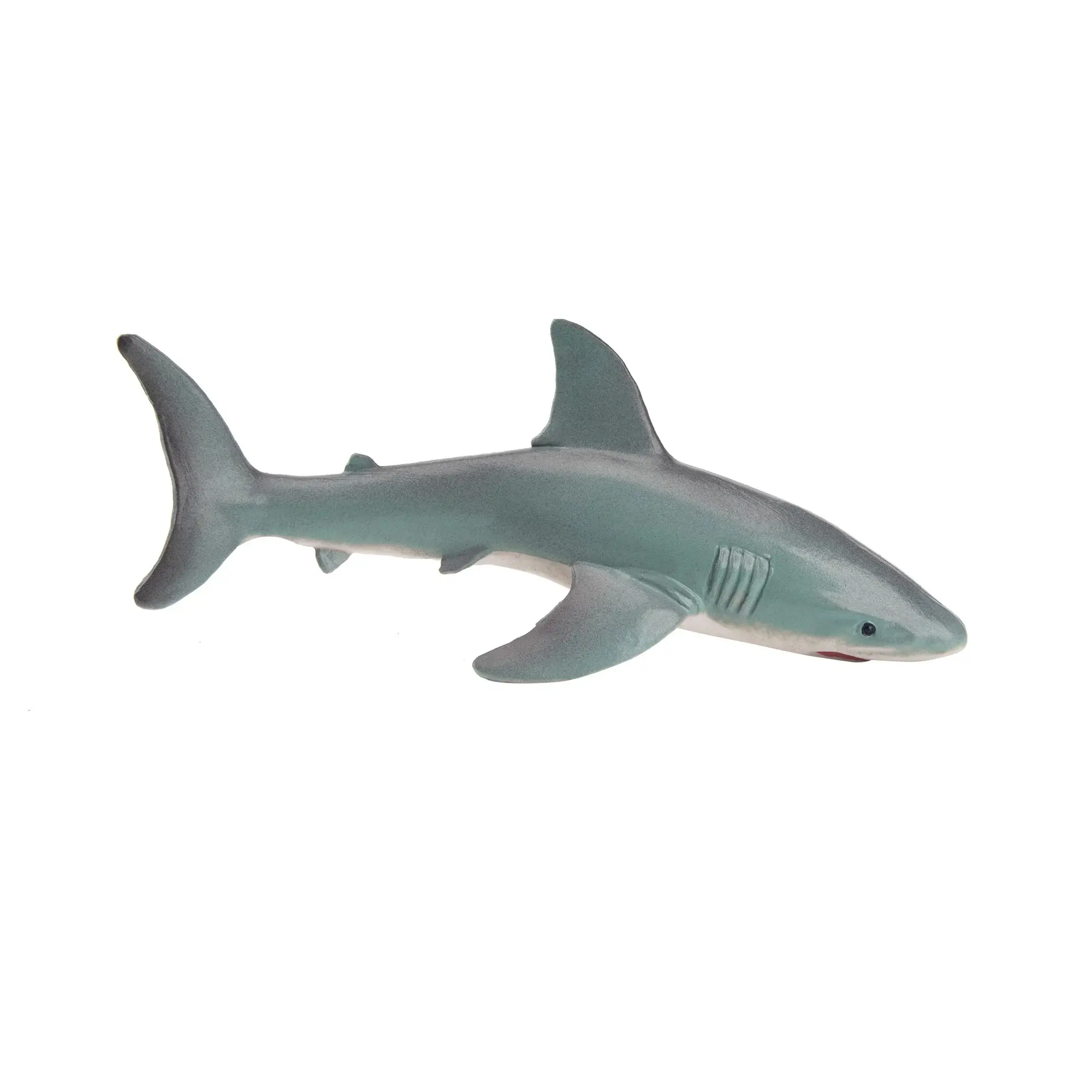 Toymany Hand-Painted Mini Great White Shark Figurine – Realistic Marine Animal Model, Perfect for Early Education, Montessori Sensory Play, Cake & Party Decorations, Desk & Home Décor, Thoughtful Gifts, and Collectible Figurine