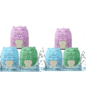 Ama Snow-3 Pcs Cute Dinosaur-Shaped Toilet Bowl Cleaner Bottle - Bathroom Toilet Tank Cleaner, Long-lasting Fragrance Technology, Unique Bottle Design, Equipped With Rope home essentials Stain-Removing
