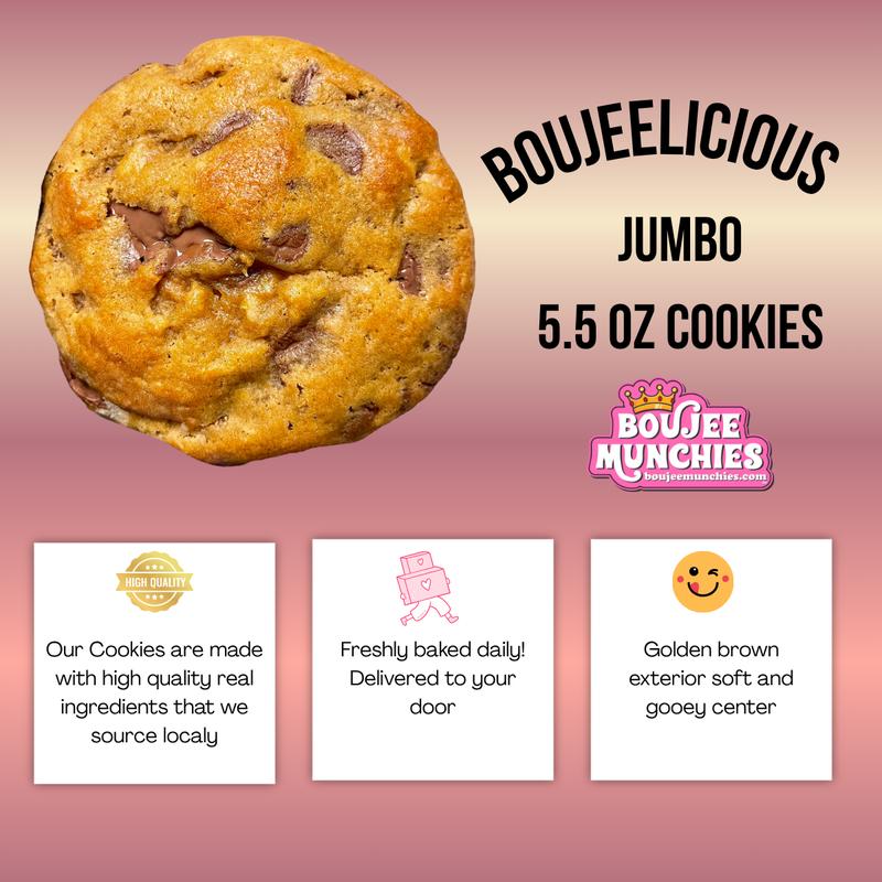 Boujee Munchies Boujeelicious Gourmet Cookies – Handcrafted Small Batch Cookies | No Preservatives | Real Ingredients | Freshly Baked in Texas