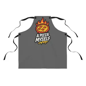 A Pizza Myself Apron - Gray
