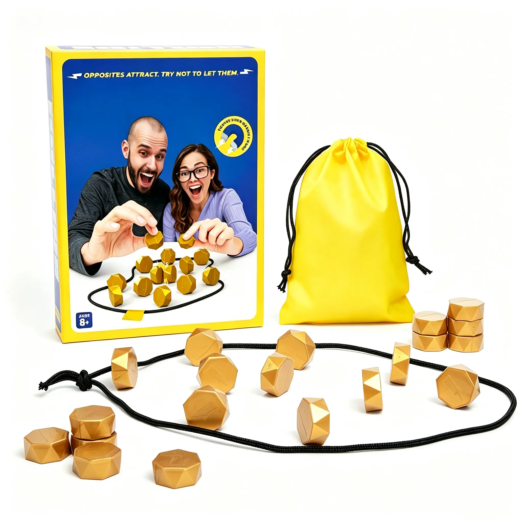 Influencer Choice Award 2025 Winner, Exciting Magnetic Game for Family Game Night, Fun Games for Kids - Includes 1 Rope, 20 Magnets, and Instructions