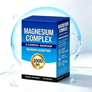 Premium Magnesium Complex Capsules，90 Capsules per bottle