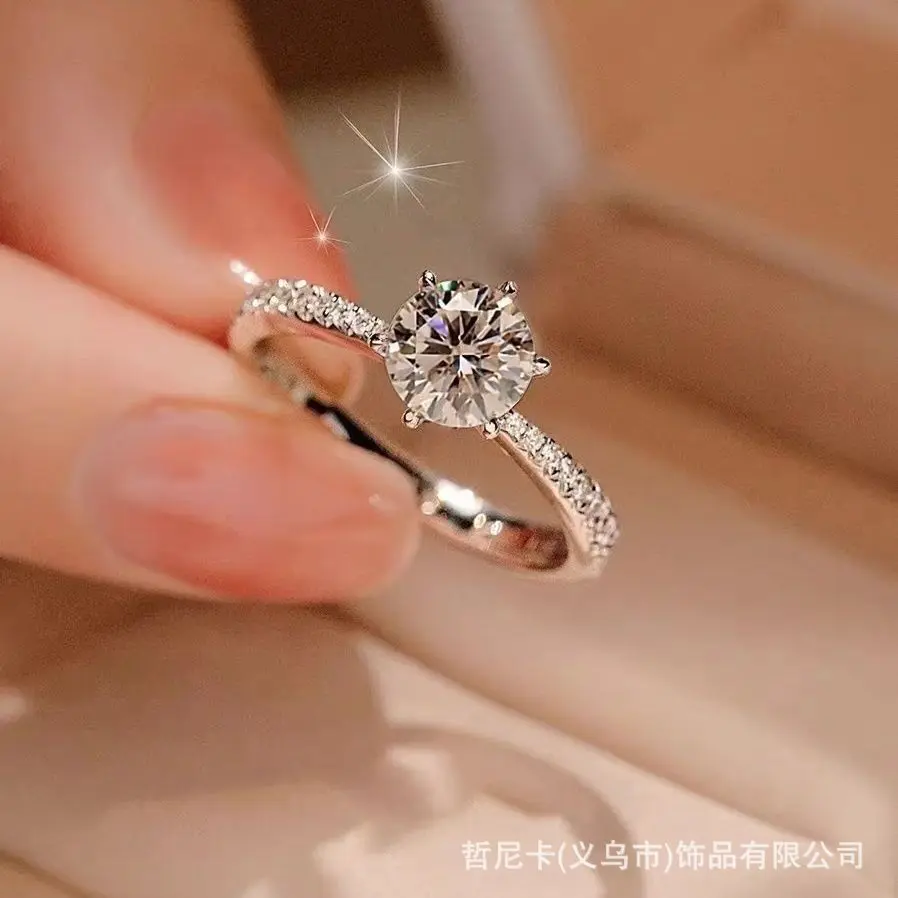 One carat edge diamond women's ring