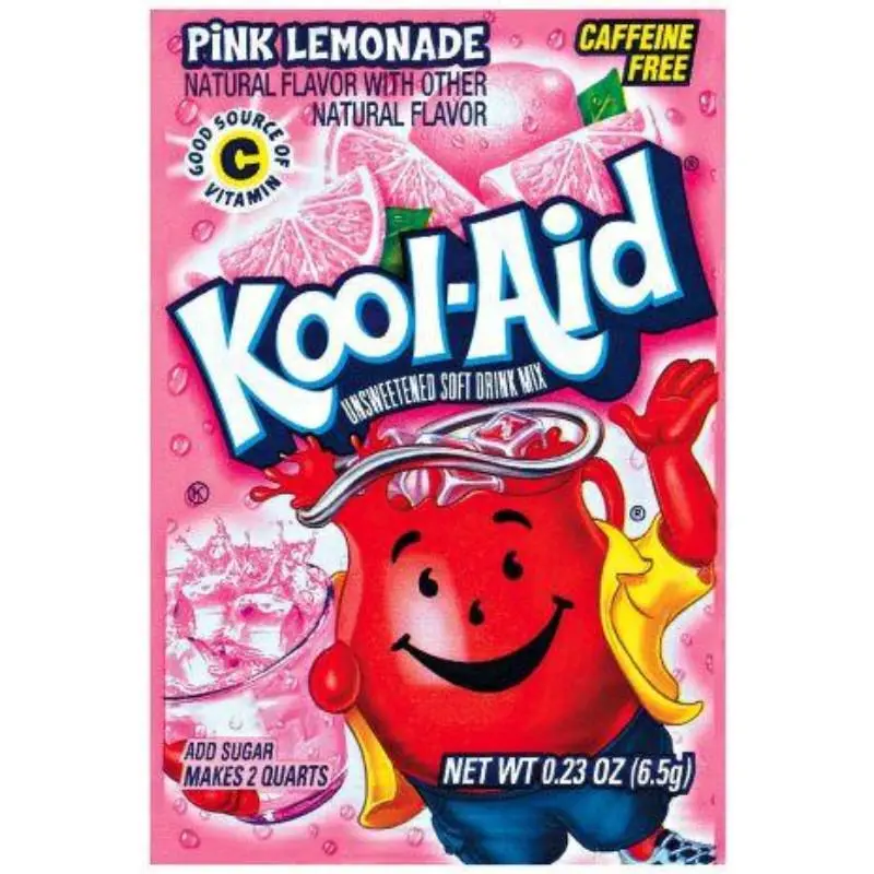 Kool-Aid Pink Lemonade Drink Mix Powder, 24-Count Bulk Beverage Packets