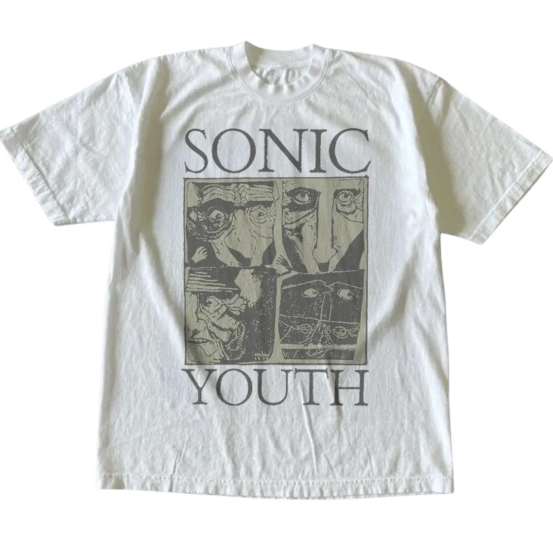 Gildan Men's Women's T-shirt, Kaos Band Sonic Youth Tshirt, Music Rock Band Vintage Graphic Tees, Indie Music Lover, 90s Music Fan Gift, Alternative Rock, Grunge Aesthetic Apparel, Menswear Womenswear Top Streetwear Crewneck Fit Minimalist